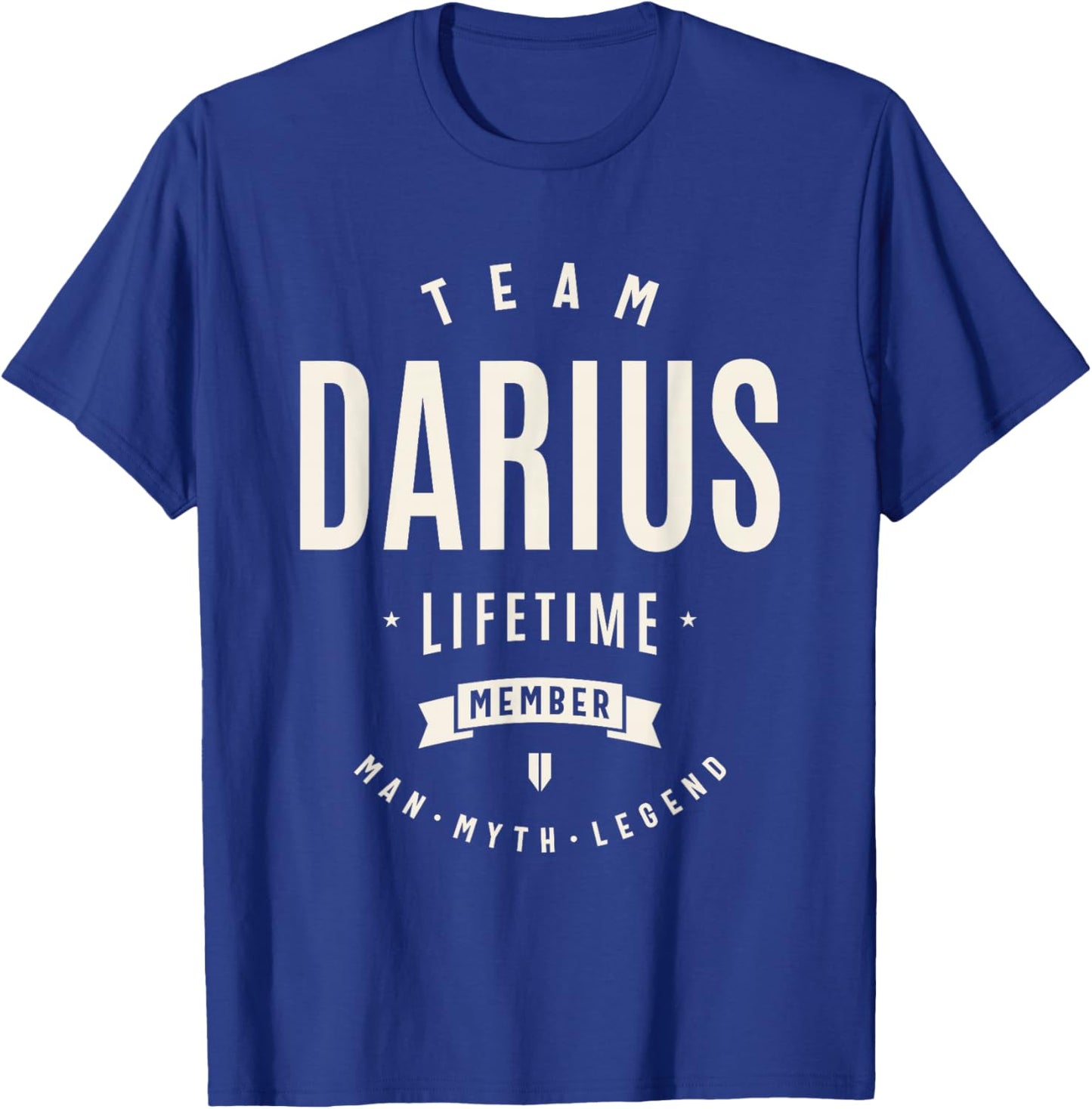 Team Darius Lifetime Member Funny Name Darius T-Shirt - T-Shirt | Royal