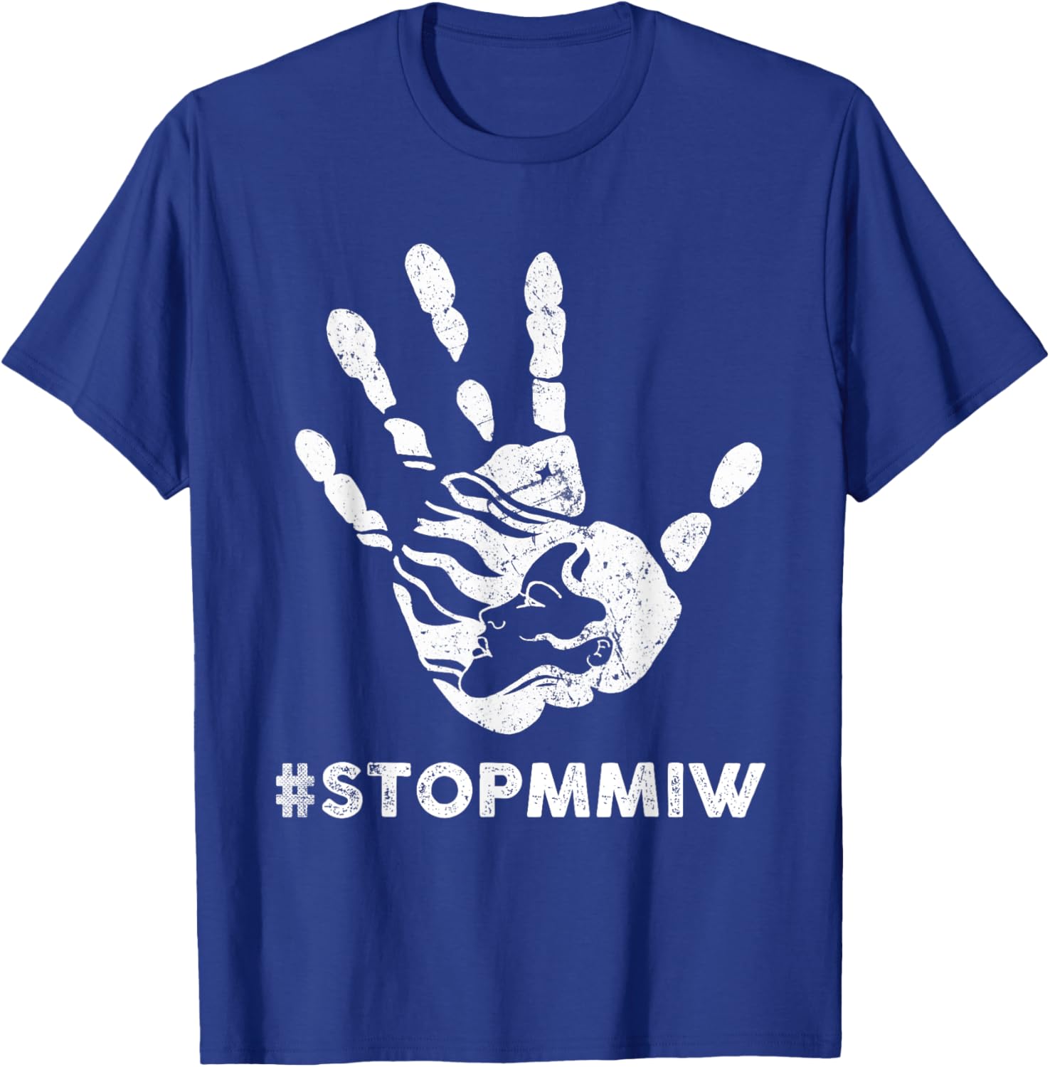 Stop MMIW American Indigenous Women T-Shirt - T-Shirt | Royal