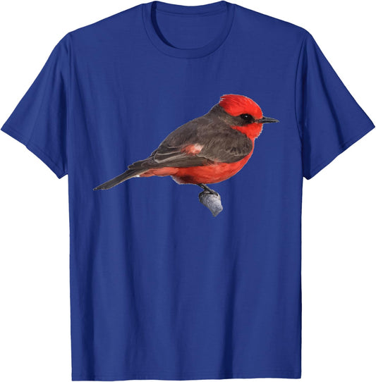 Vermilion Flycatcher Graphic T-Shirt - T-Shirt | Royal