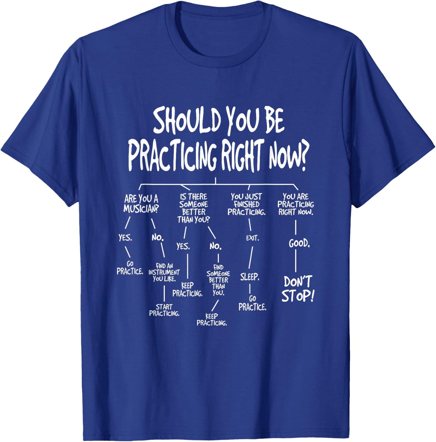 Music Practice Instrument Algorithm Funny Christmas Gift T-Shirt - T-Shirt | Royal