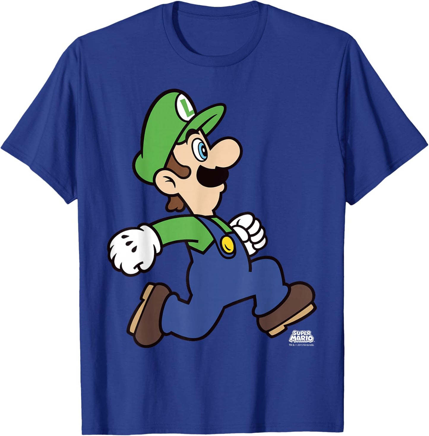 Super Mario Luigi Run Portrait T-Shirt - T-Shirt | Royal