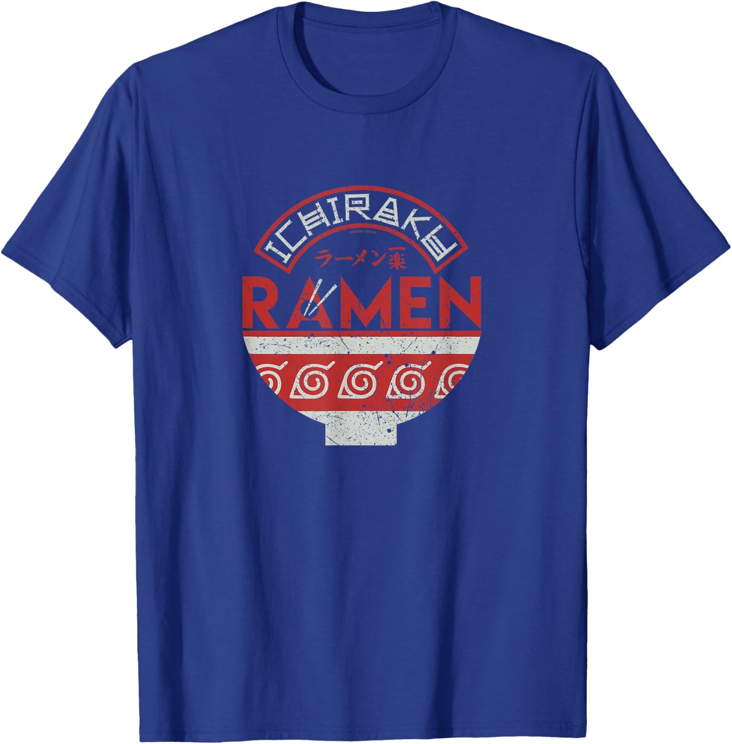 Naruto Shippuden Ichiraku Ramen Bowl Logo Anime T-Shirt - T-Shirt | Royal