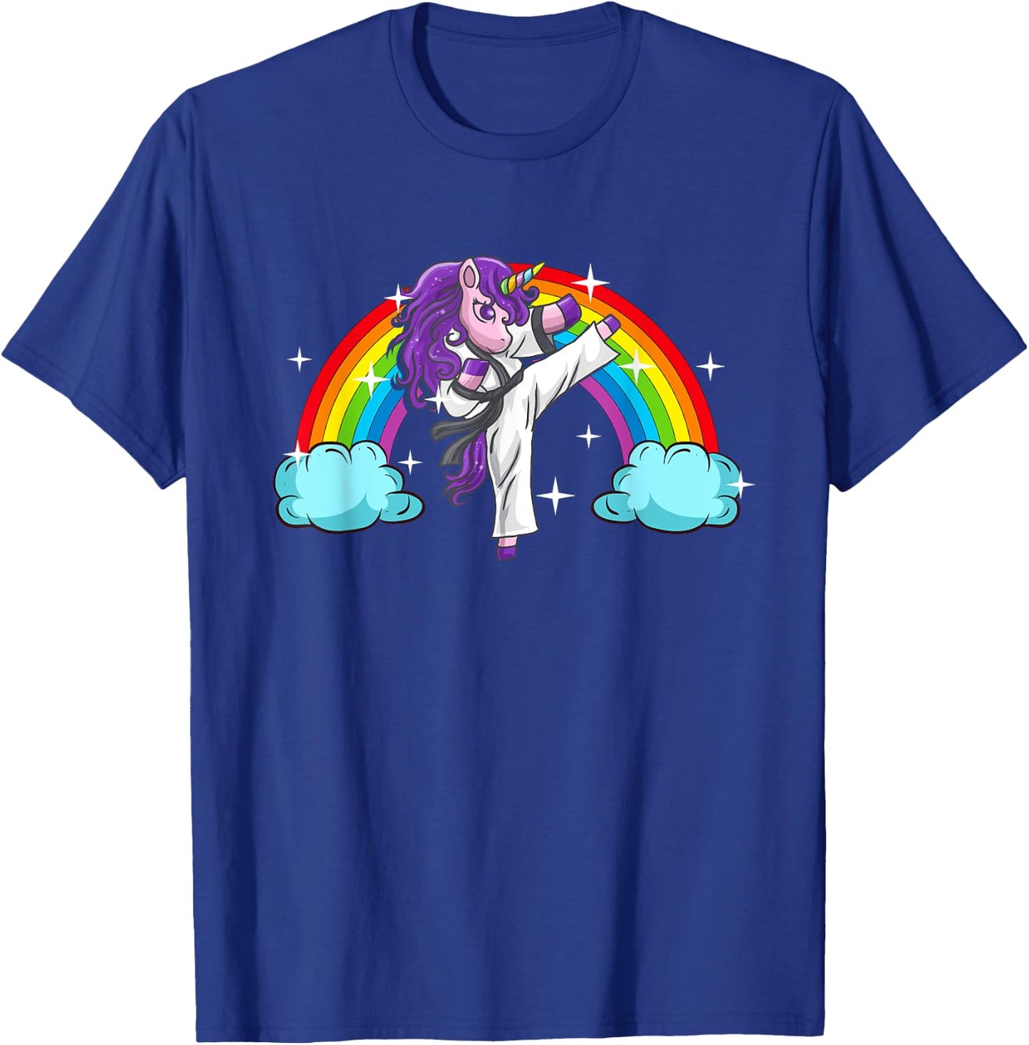 Unicorn Kung Fu Karate Marital Arts Jiu Jutsu Magical Girls T-Shirt - T-Shirt | Royal