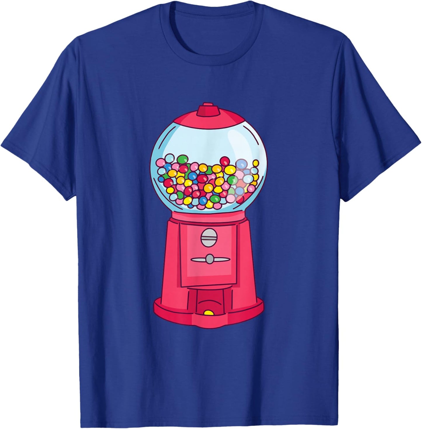 Gumball Machine Sweet Candy Gumball Bubble Gum Machine T-Shirt - T-Shirt | Royal