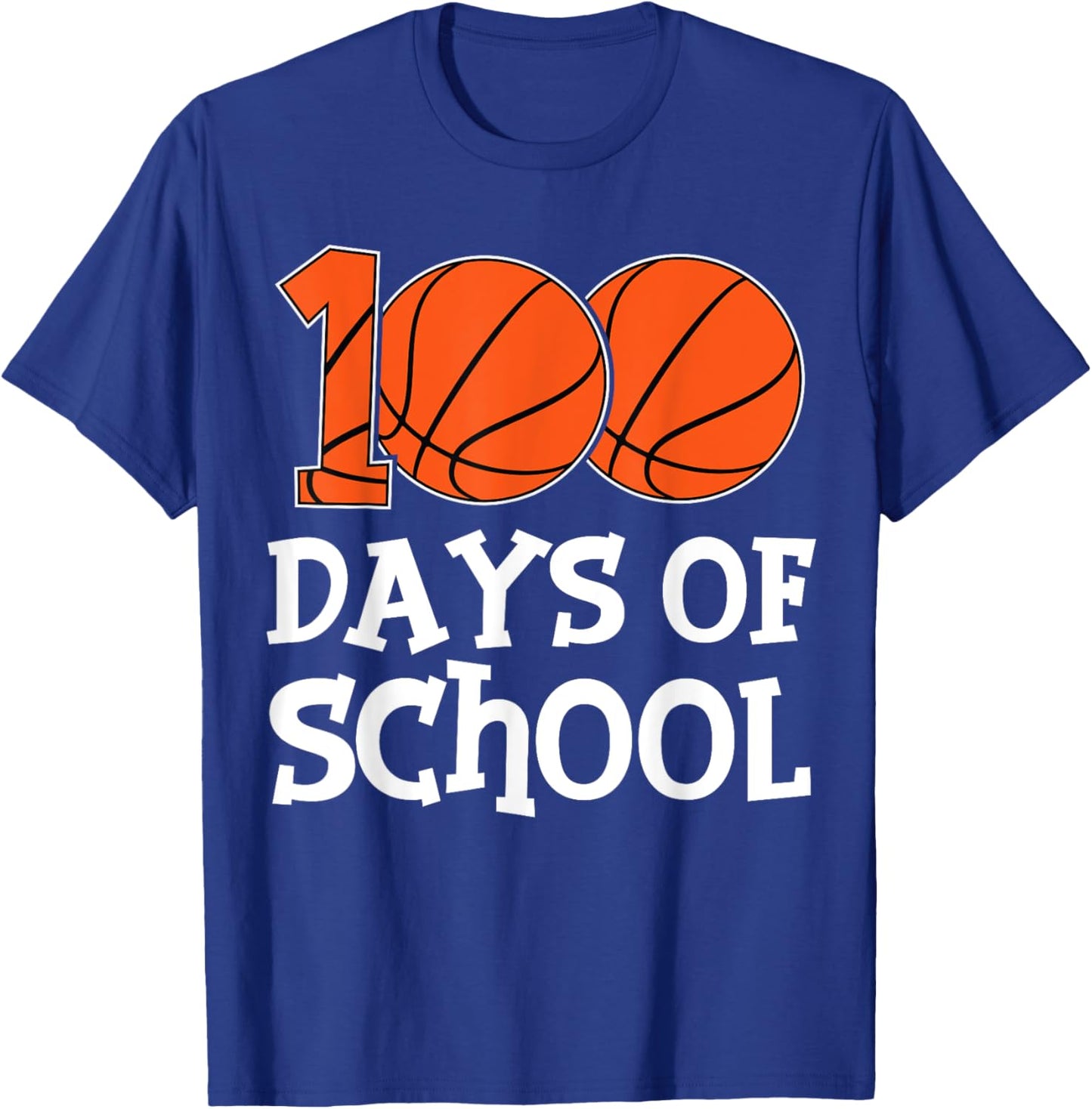 100th Day of School Boys Girls Kids 100 Days of School T-Shirt - T-Shirt | Royal