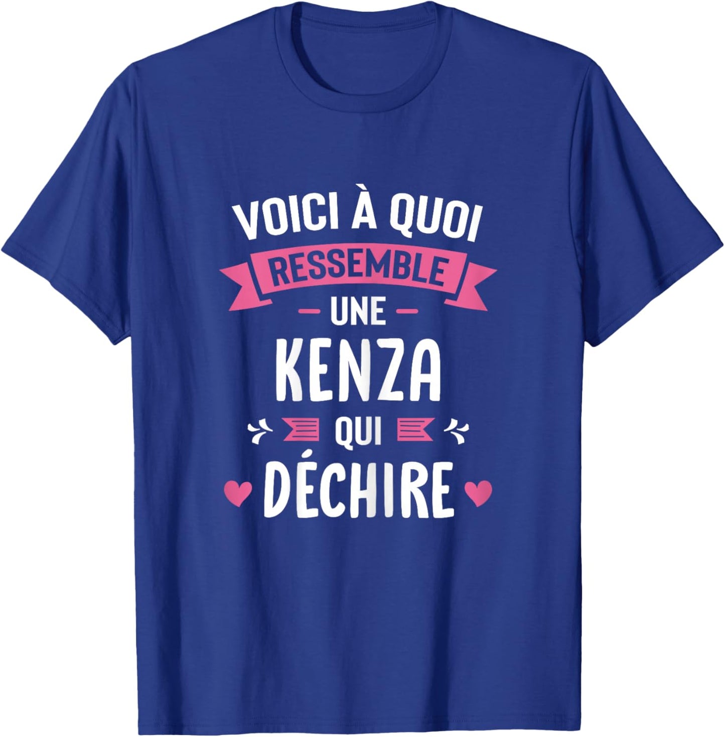 Woman Humor Personalized Gift Kenza Qui Déchire , Black, Female X-Small T-Shirt - T-Shirt | Royal
