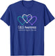 Cornelia De Lange Syndrome CdLS Awareness Purple Ribbon T-Shirt - T-Shirt | Royal