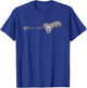 Disc Golf Landscape Trees Guitar Men Women T-Shirt - T-Shirt | Royal