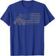 ATV Quad Four Wheeler Bike Rider American Flag Distressed T-Shirt - T-Shirt | Royal