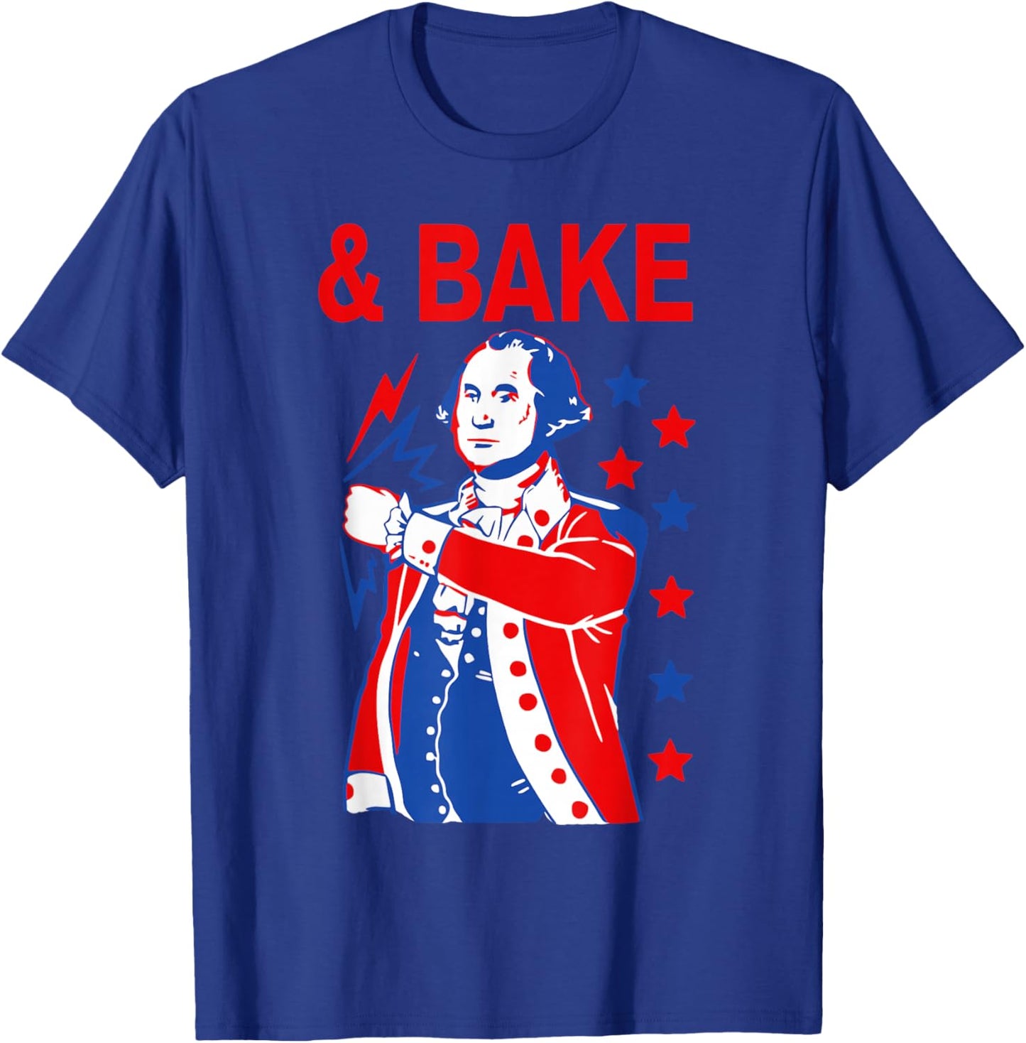 Funny Shake and Bake 4th of July Couple Matching & Bake T-Shirt - T-Shirt | Royal