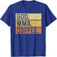 God MMA Coffee Jesus Mixed Martial Arts T-Shirt - T-Shirt | Royal