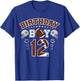 12th Birthday Boy Football Player 12 Year Old B-Day Matching T-Shirt - T-Shirt | Royal