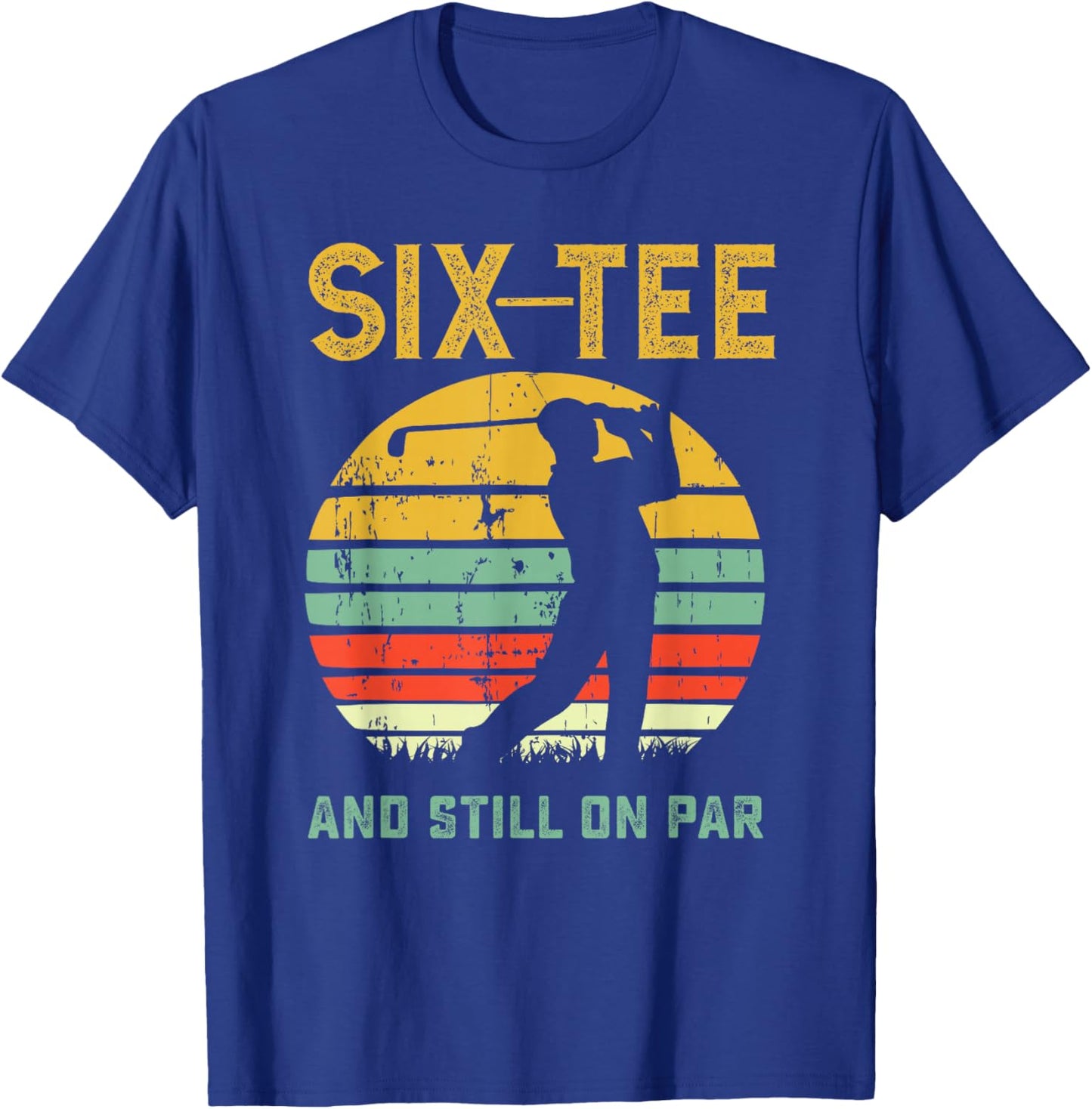 Funny 60th Birthday Golf Pun Golfing 60 Year Old Golfer T-Shirt - T-Shirt | Royal