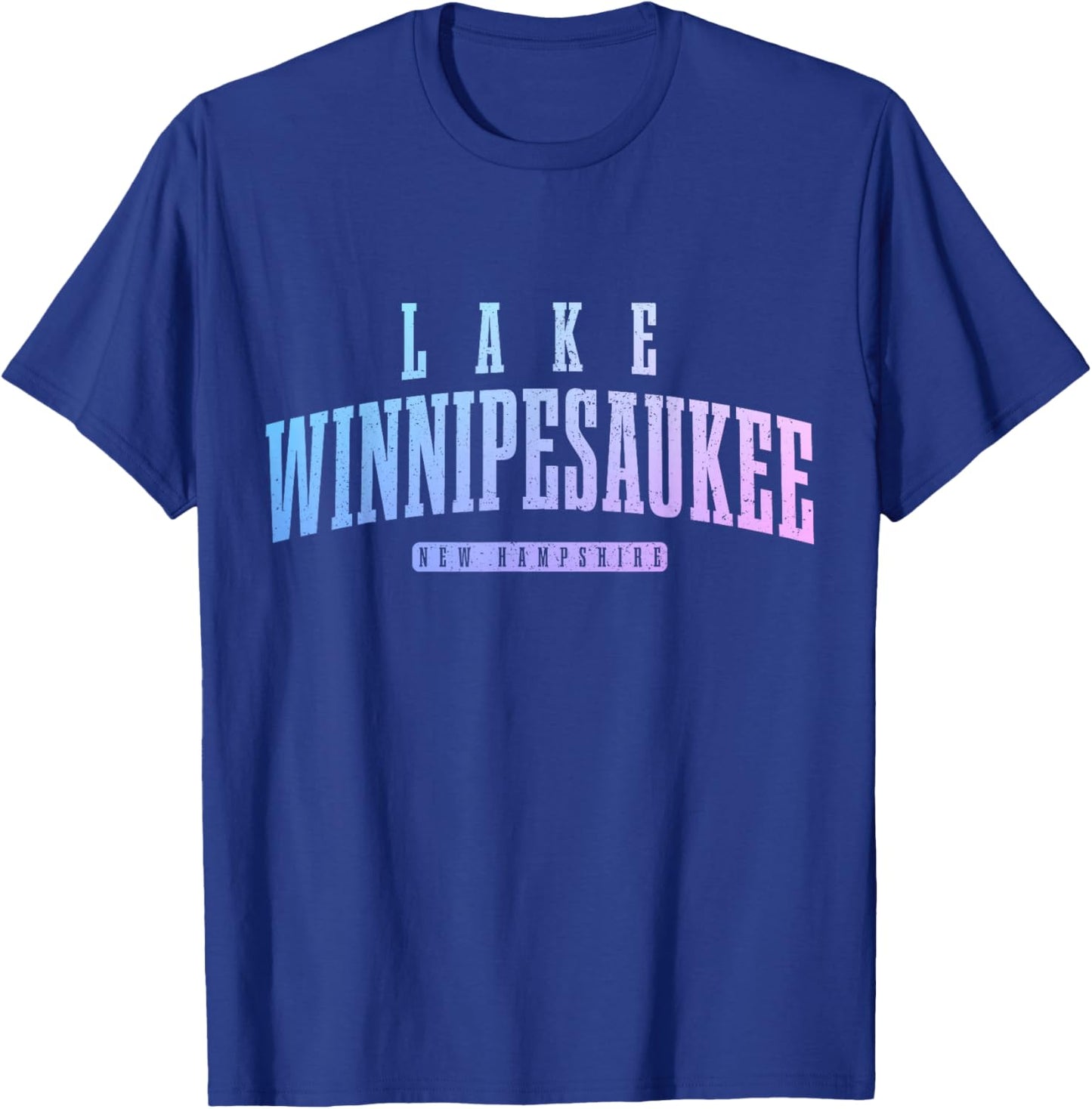 Lake Winnipesaukee New Hampshire Vintage T-Shirt - T-Shirt | Royal