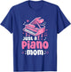 Piano Mother Pianist Musician Music - Just A Piano Mom T-Shirt - T-Shirt | Royal