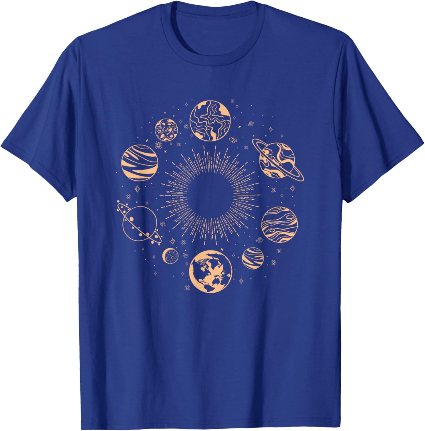 Solar System Planets Space Science Galaxy Astronomy Universe T-Shirt - T-Shirt | Royal
