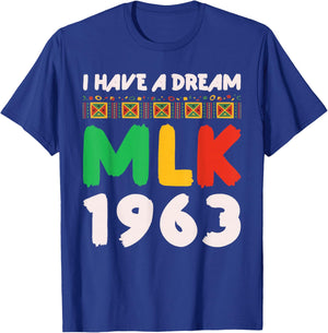 Martin Luther King jr MLK Day Black History T-Shirt - T-Shirt | Royal