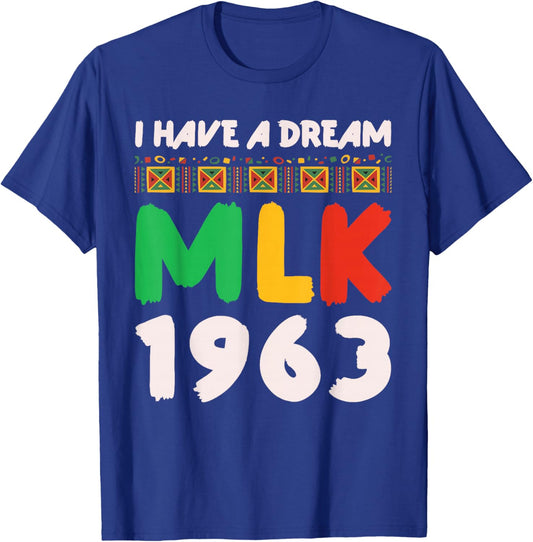 Martin Luther King jr MLK Day Black History T-Shirt - T-Shirt | Royal