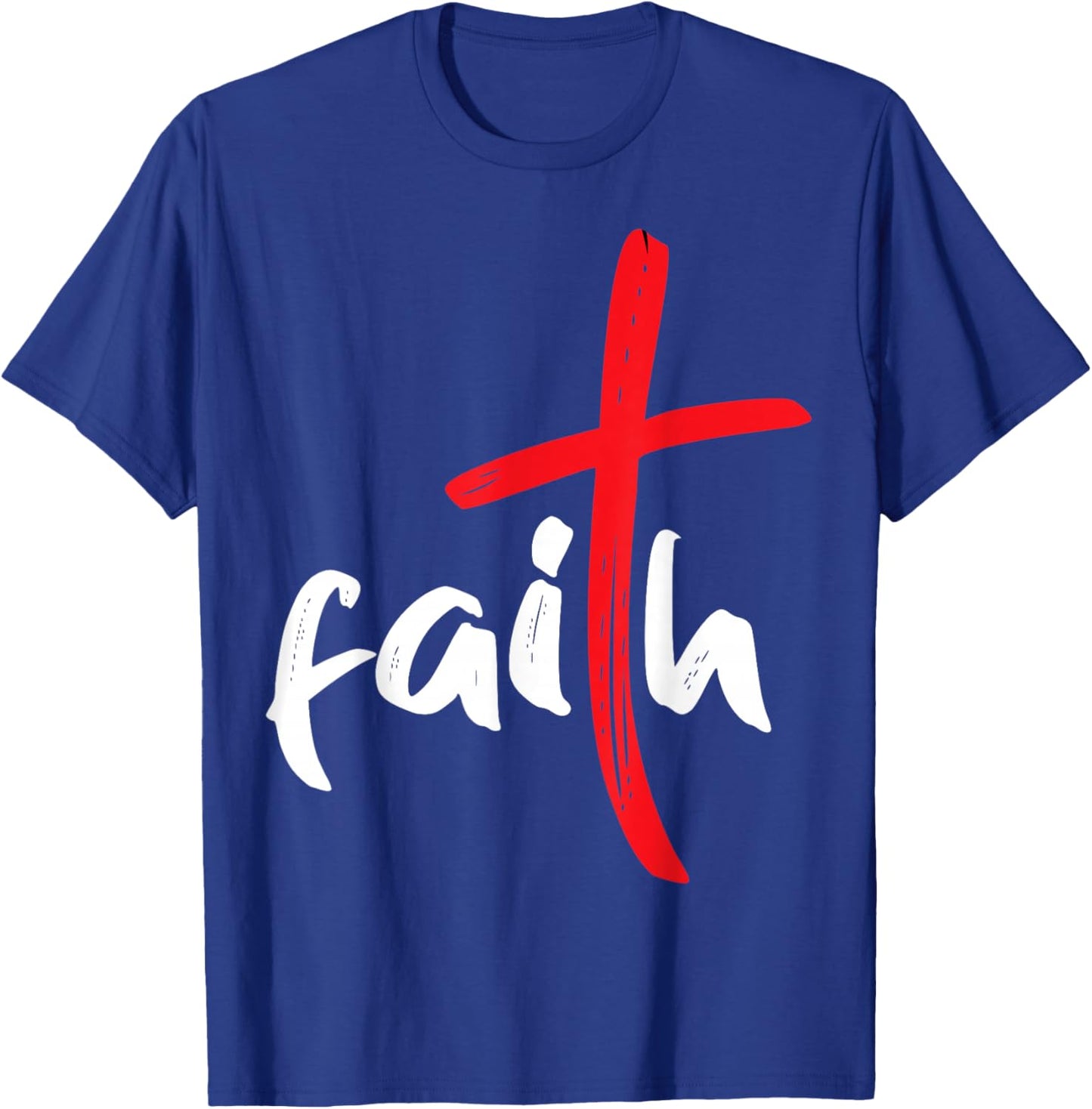 Cross Christian Bible John 3:16 T-Shirt - T-Shirt | Royal