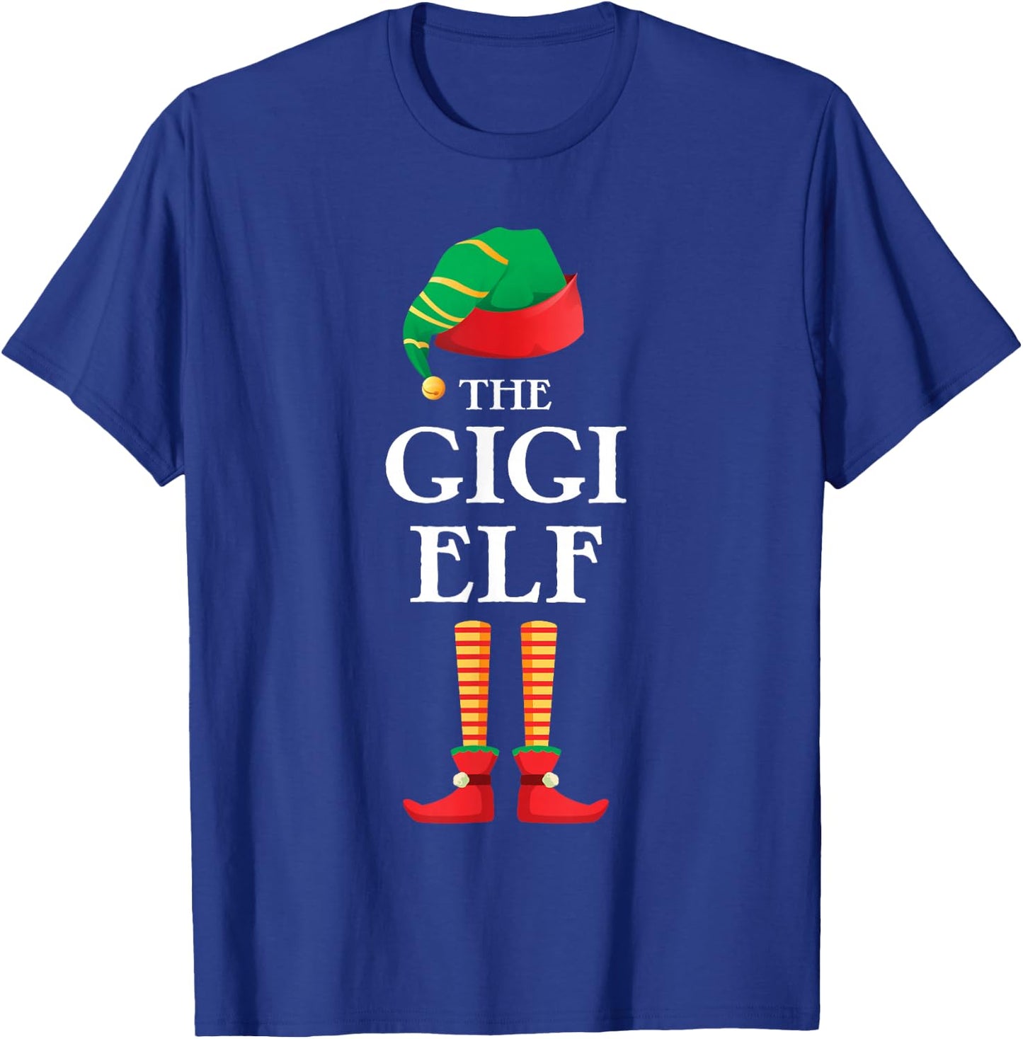 The Gigi Elf Christmas Matching Family Funny Pajama Pj Xmas T-Shirt - T-Shirt | Royal