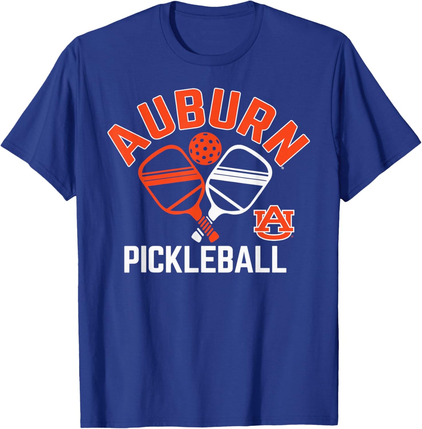 Auburn Tigers Pickleball Navy Officially Licensed T-Shirt - T-Shirt | Royal