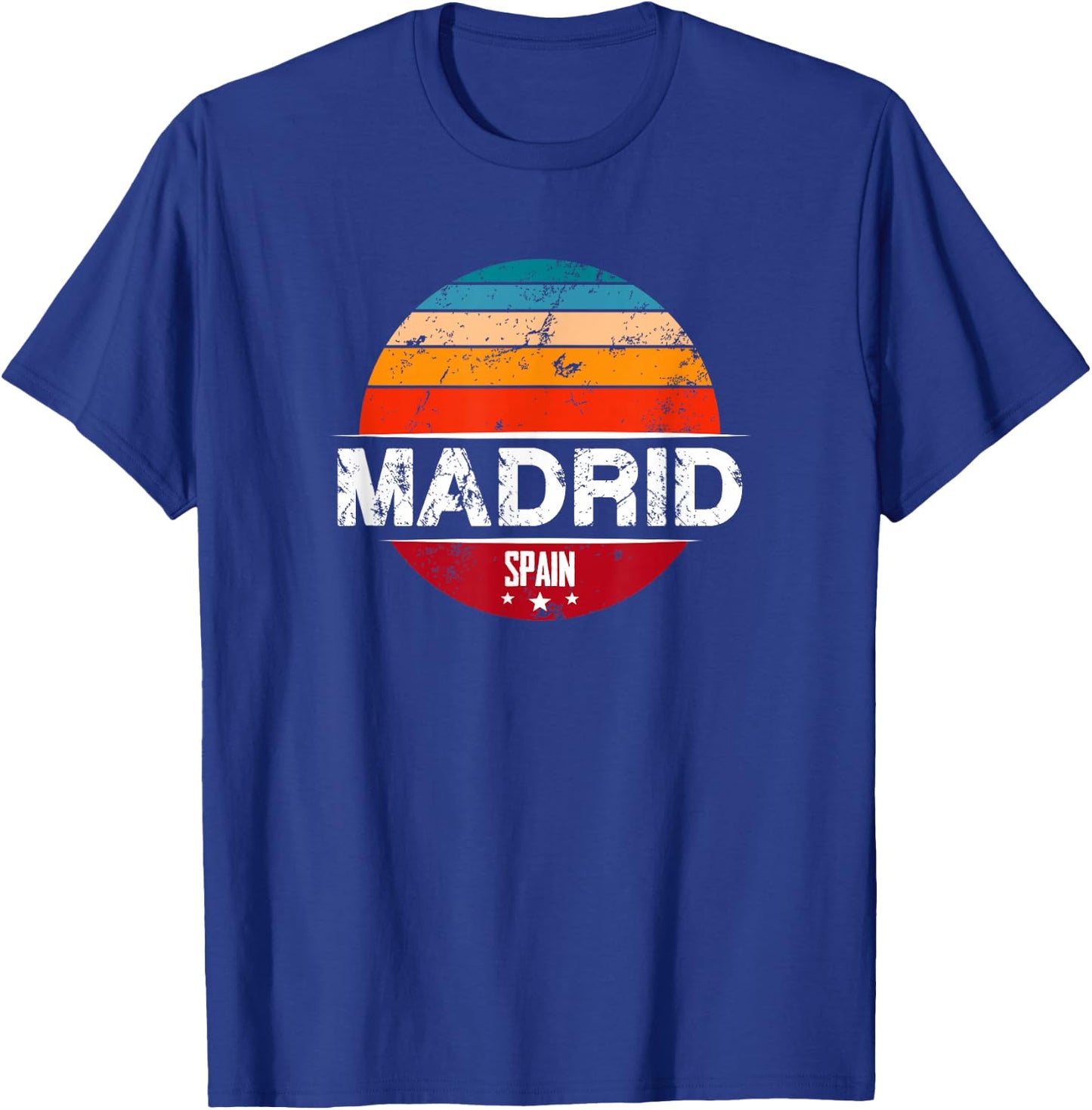 Vintage Madrid - Spain Souvenir T-Shirt - T-Shirt | Royal