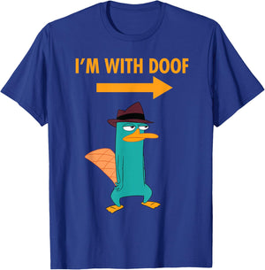 Phineas and Ferb: Candace Against The Universe I'm with Doof Small T-Shirt - T-Shirt | Royal