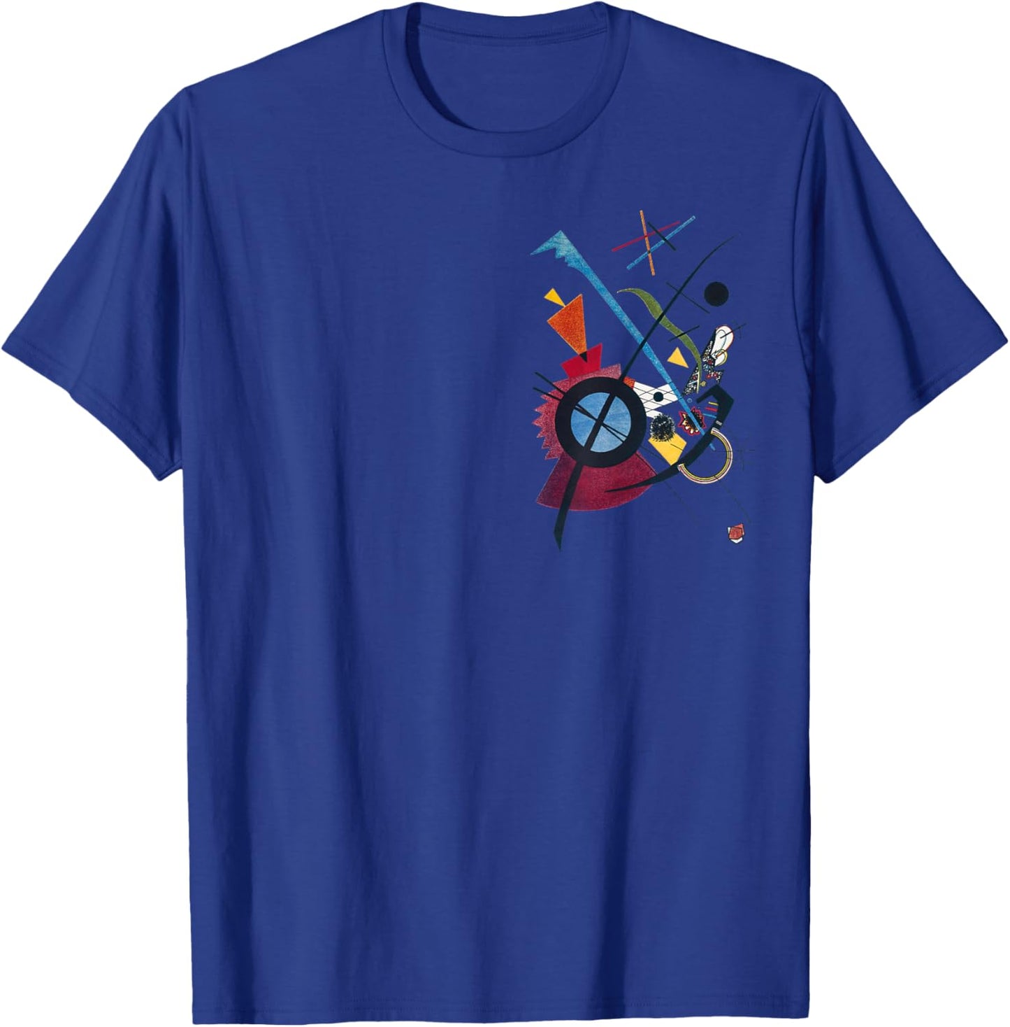 Crazy Colorful Abstract Uplifting Aesthetic Joy Kandinsky T-Shirt - T-Shirt | Royal