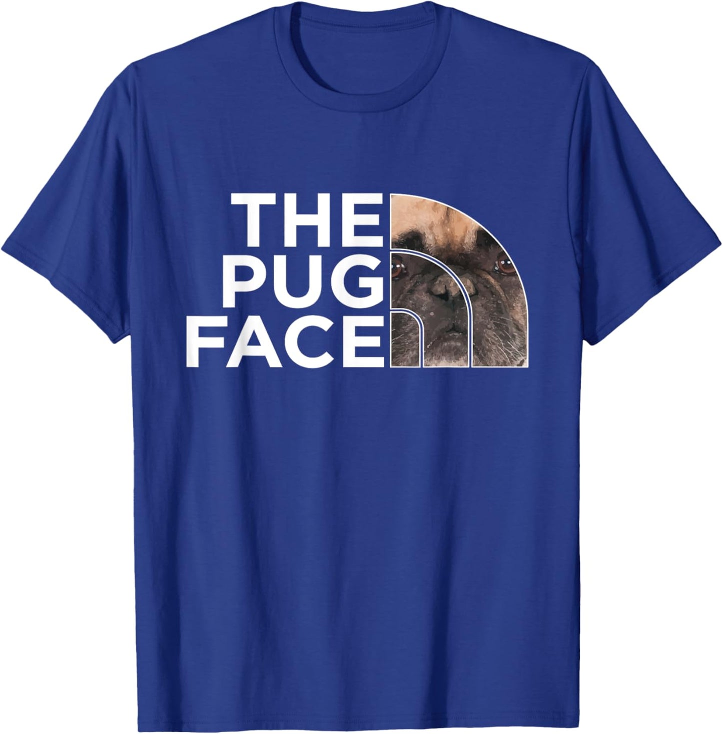 The Pug Face - Pup Puppy Owner Dog Lover Pet Breeder Women Kids T-Shirt - T-Shirt | Royal