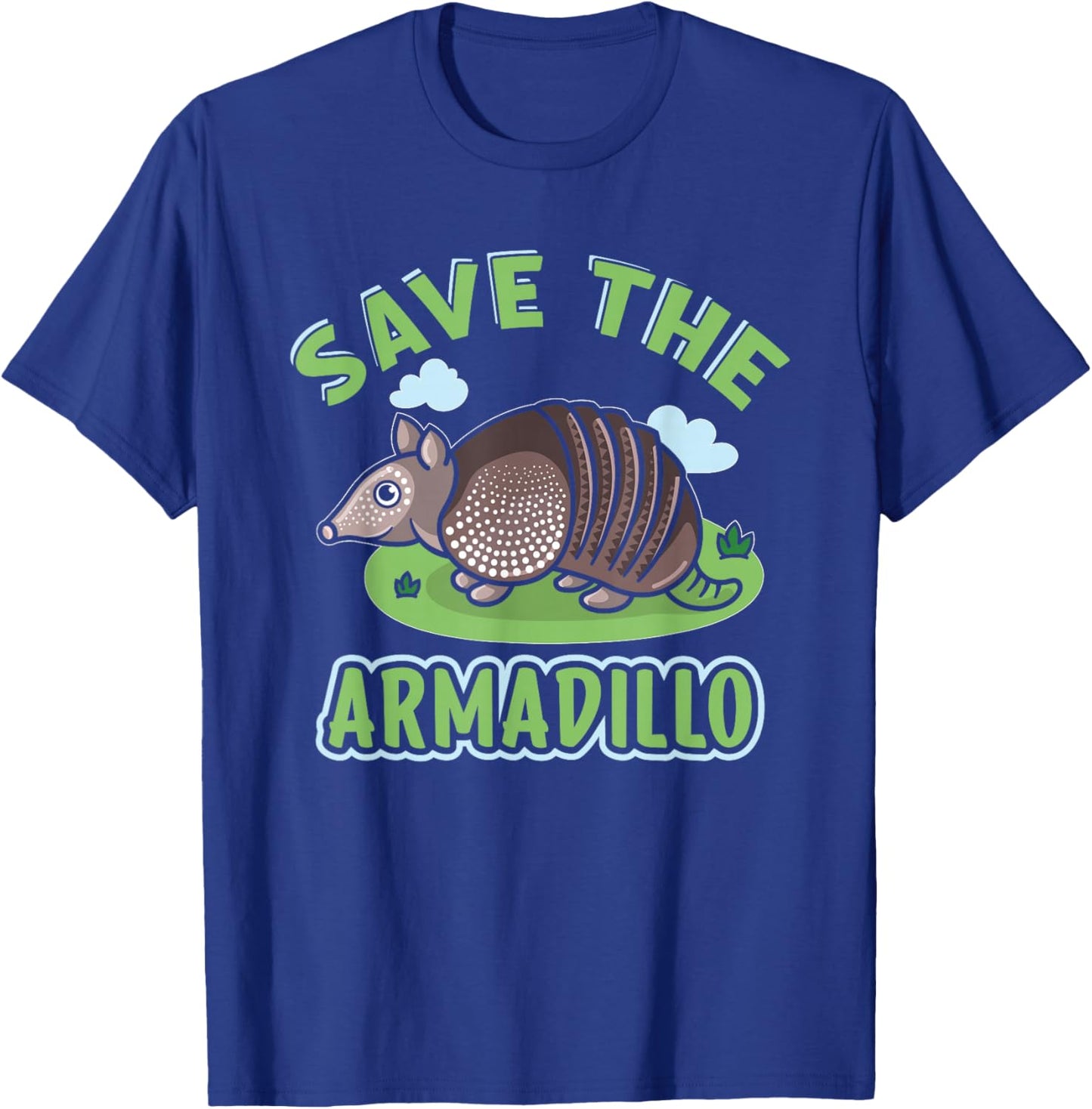 Save The Armadillo T-Shirt - T-Shirt | Royal