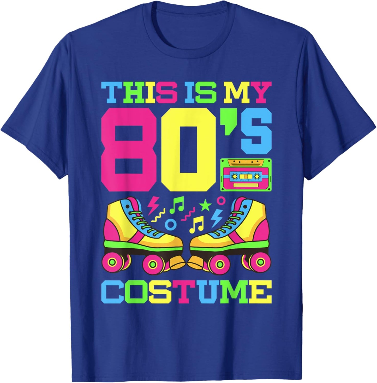80s Costume 1980s Theme Party Eighties Styles Fashion Outfit T-Shirt - T-Shirt | Royal