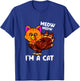Meow i'm a cat turkey thanksgiving T-Shirt - T-Shirt | Royal