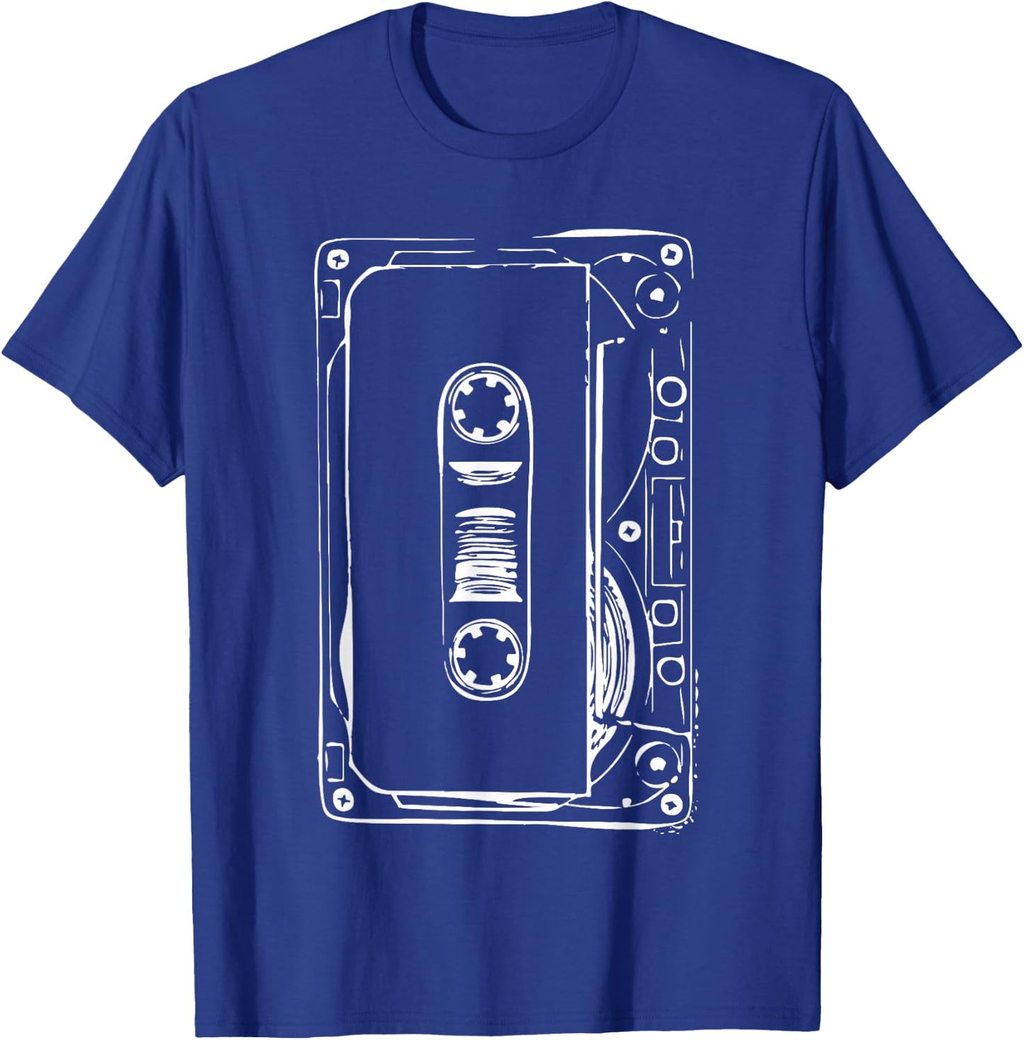 Love Retro Mixtape 80's Blank Cassette Tape Shirt Gift T-Shirt - T-Shirt | Royal