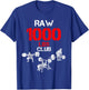 Gym Training FH 1000 Pound Club Member - Men's Adult Black Cotton Polyester Modern Lightweight Classic Fit Short Sleeve T-Shirt - T-Shirt | Royal