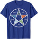 Pentagram Air Fire Water Spirit Earth Pagan Witchcraft Wicca T-Shirt - T-Shirt | Royal