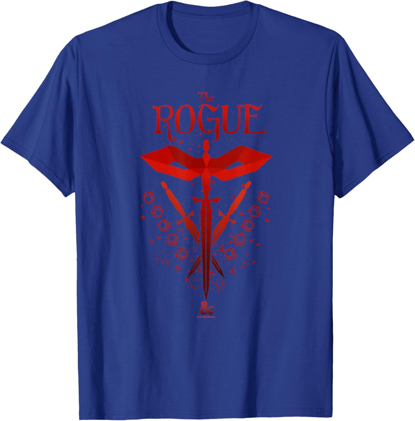 Dungeons & Dragons The Rogue Class Stealth Swords Logo T-Shirt - T-Shirt | Royal