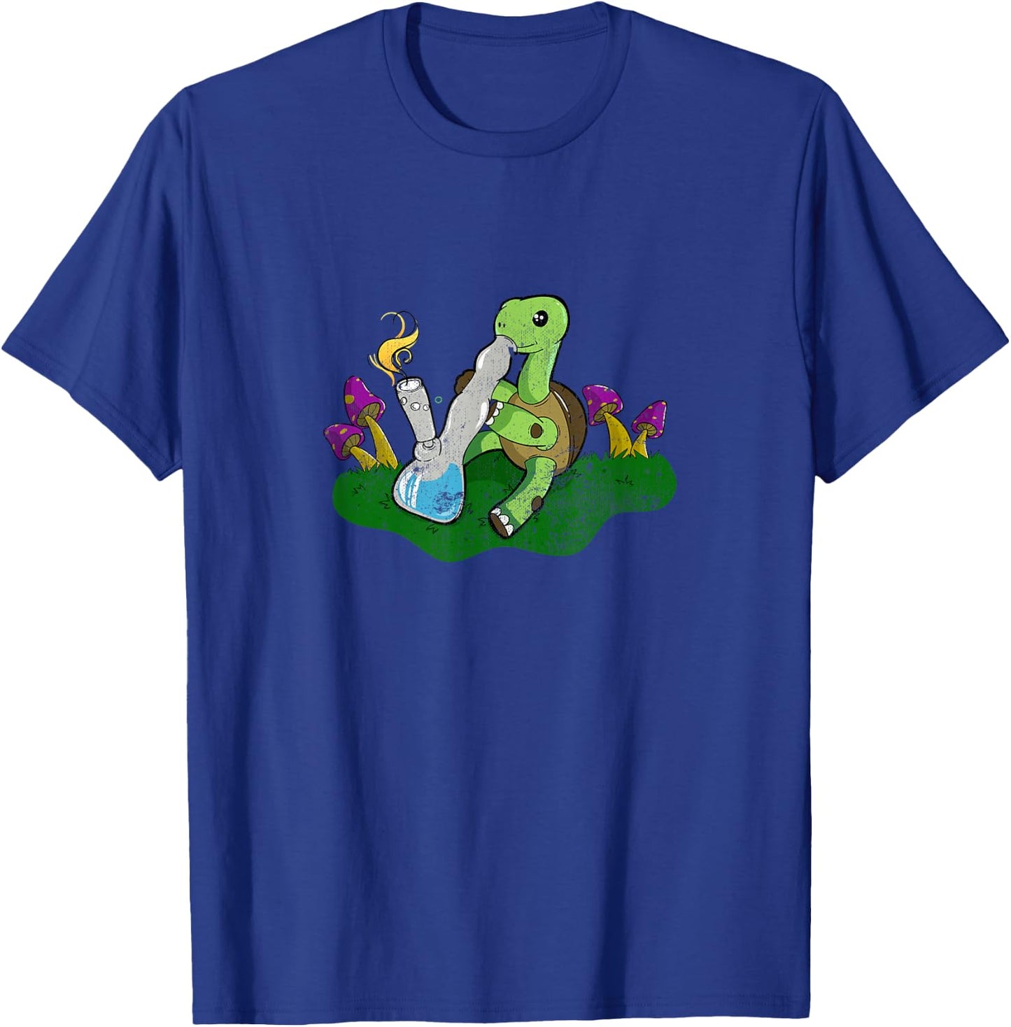 Marijuana Bong Turtle Cannabis Weed Cannabis Gift T-Shirt - T-Shirt | Royal
