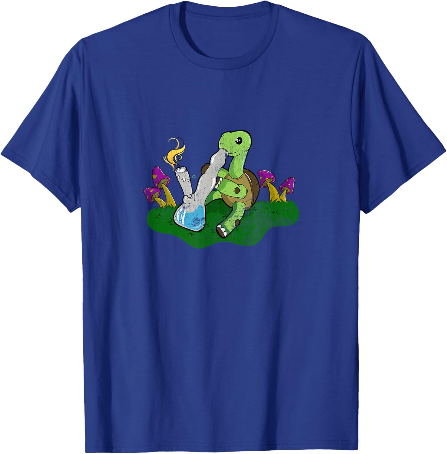 Marijuana Bong Turtle Cannabis Weed Cannabis Gift T-Shirt - T-Shirt | Royal