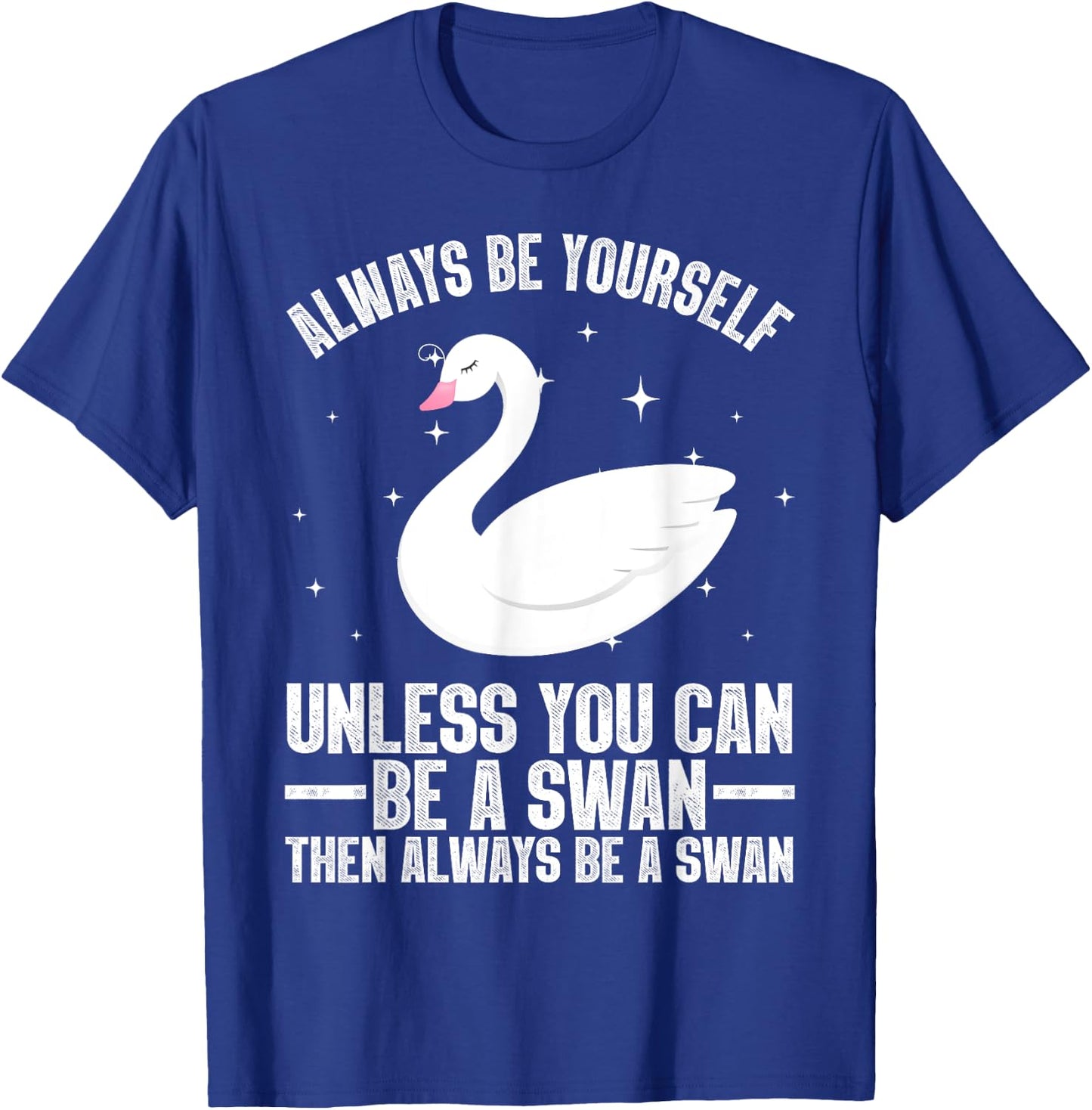 Cool Swan Design Women Waterfowl Bird Swan Lovers T-Shirt - T-Shirt | Royal