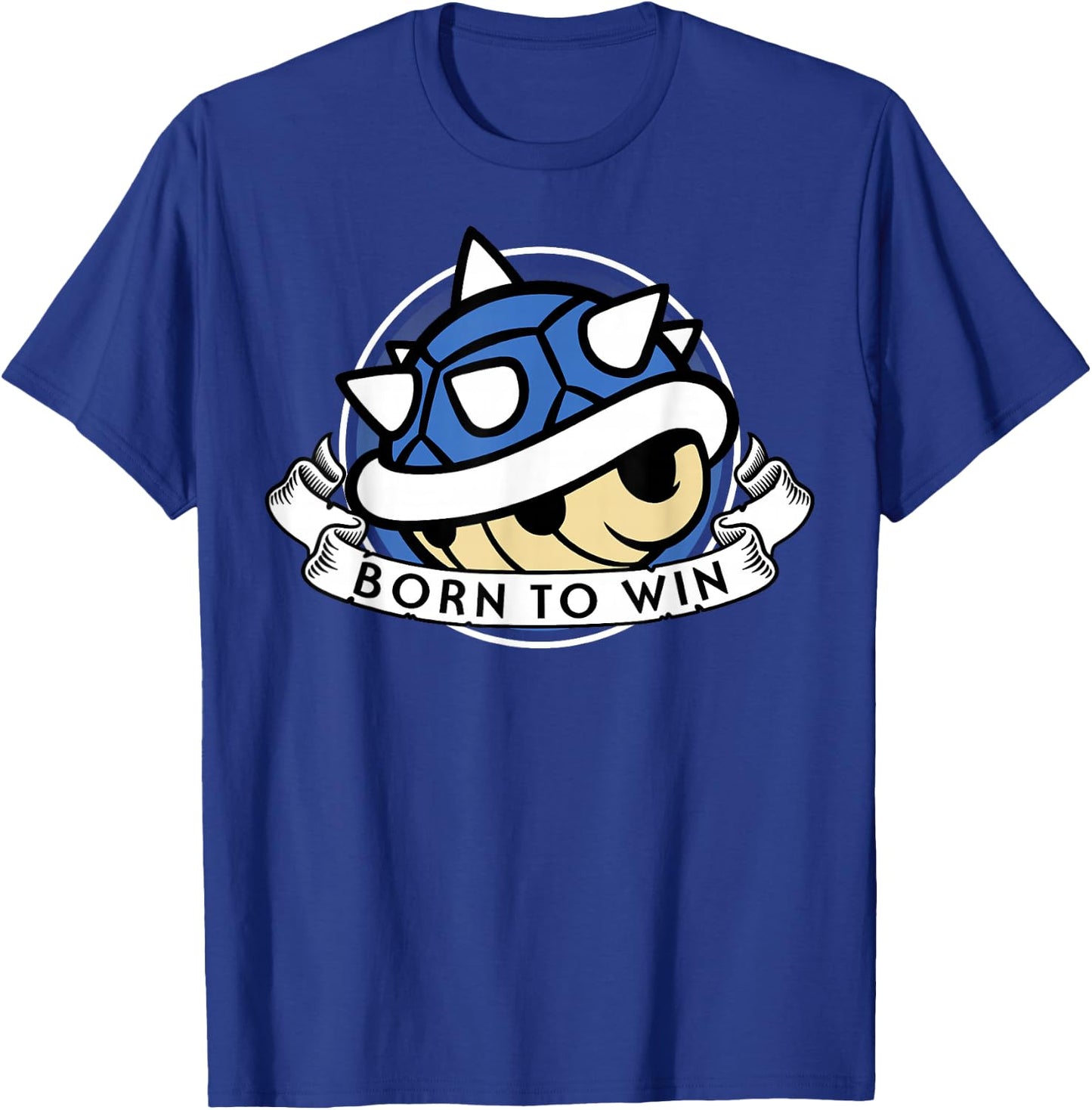 Mario Kart Blue Shell Born to Win T-Shirt - T-Shirt | Royal