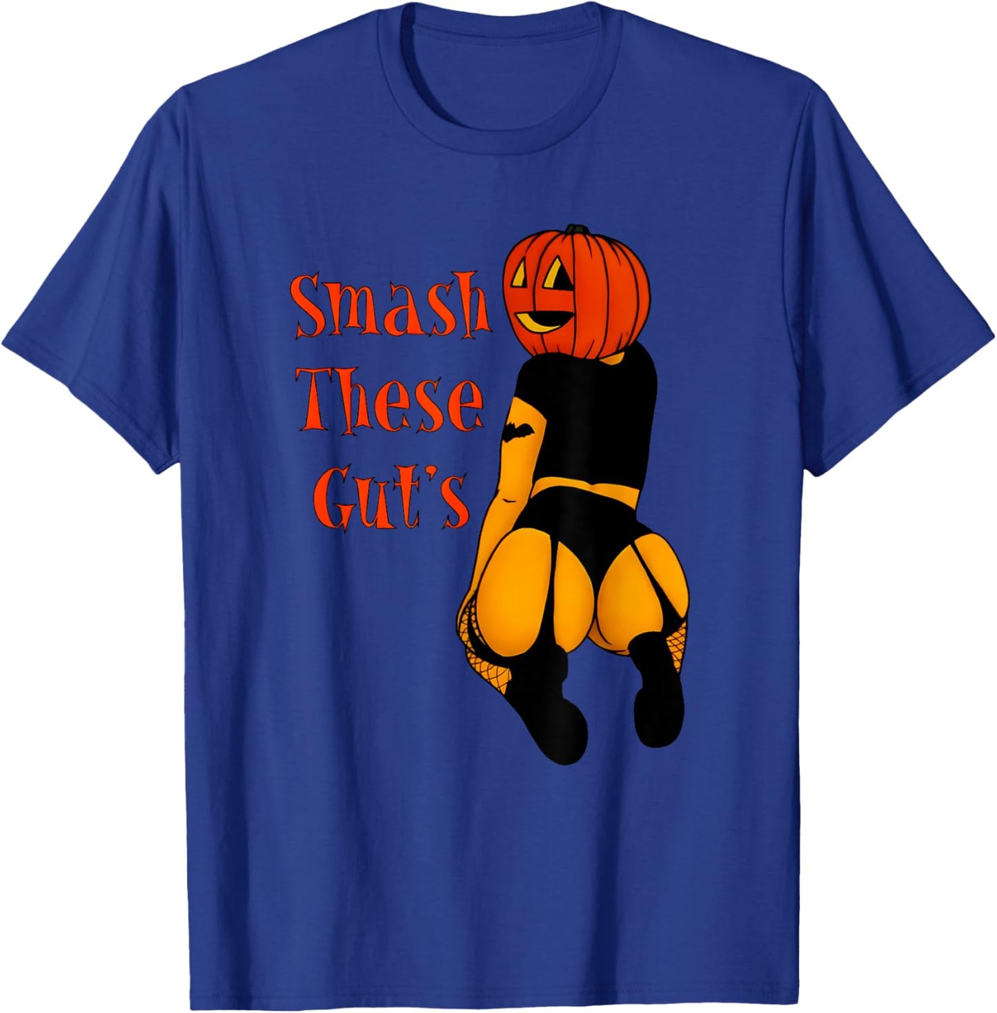 Smash these gut's funny pumpkin halloween joke T-Shirt - T-Shirt | Royal