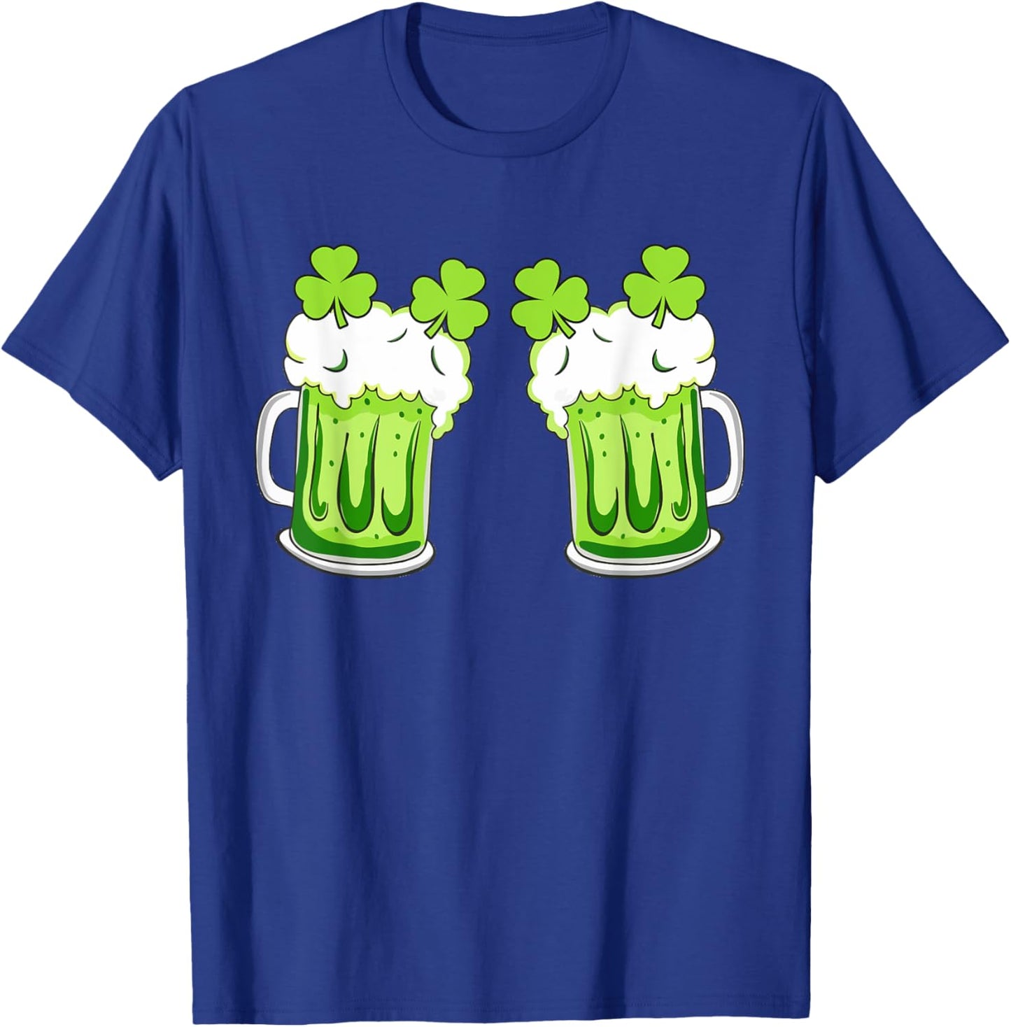 St Patricks Day Drinking Irish Shamrock Green Beer T-Shirt - T-Shirt | Royal