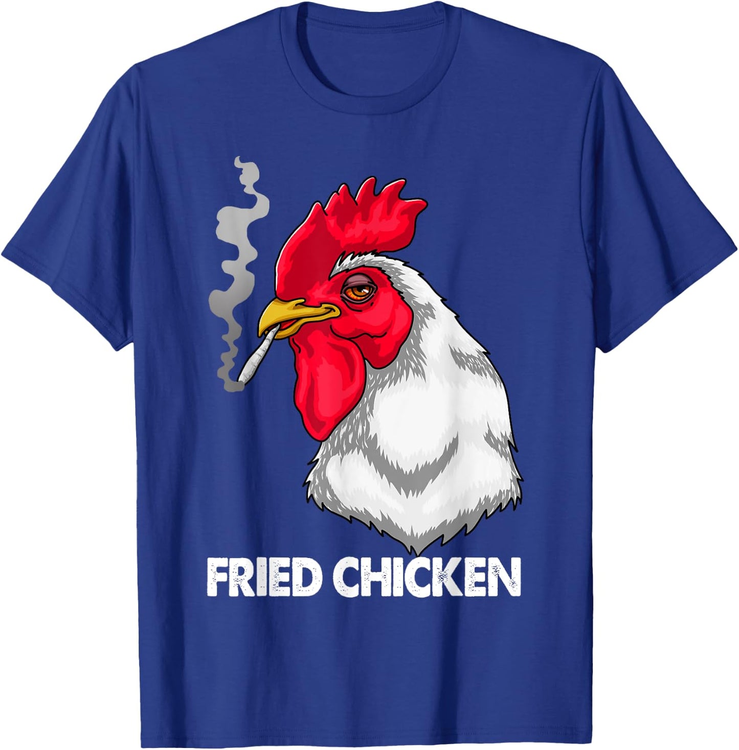 Funny Fried Smoking Chicken Shirt Flock Boss Women T-Shirt - T-Shirt | Royal
