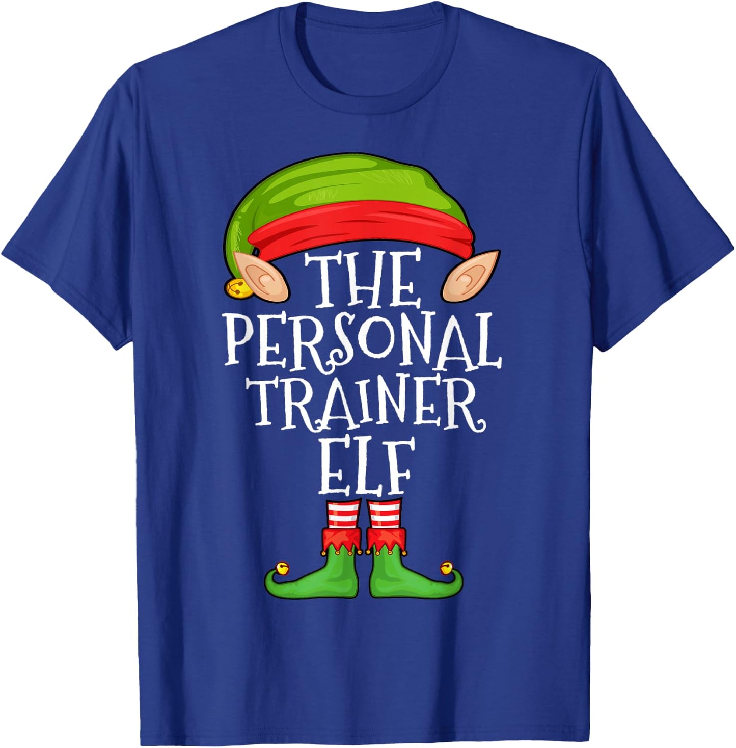 Xmas Personal Trainer Elf Matching Shirt, Christmas Family T-Shirt - T-Shirt | Royal