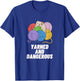 Yarned And Dangerous Funny Sewer Design Sewing Pun Sew Lover T-Shirt - T-Shirt | Royal