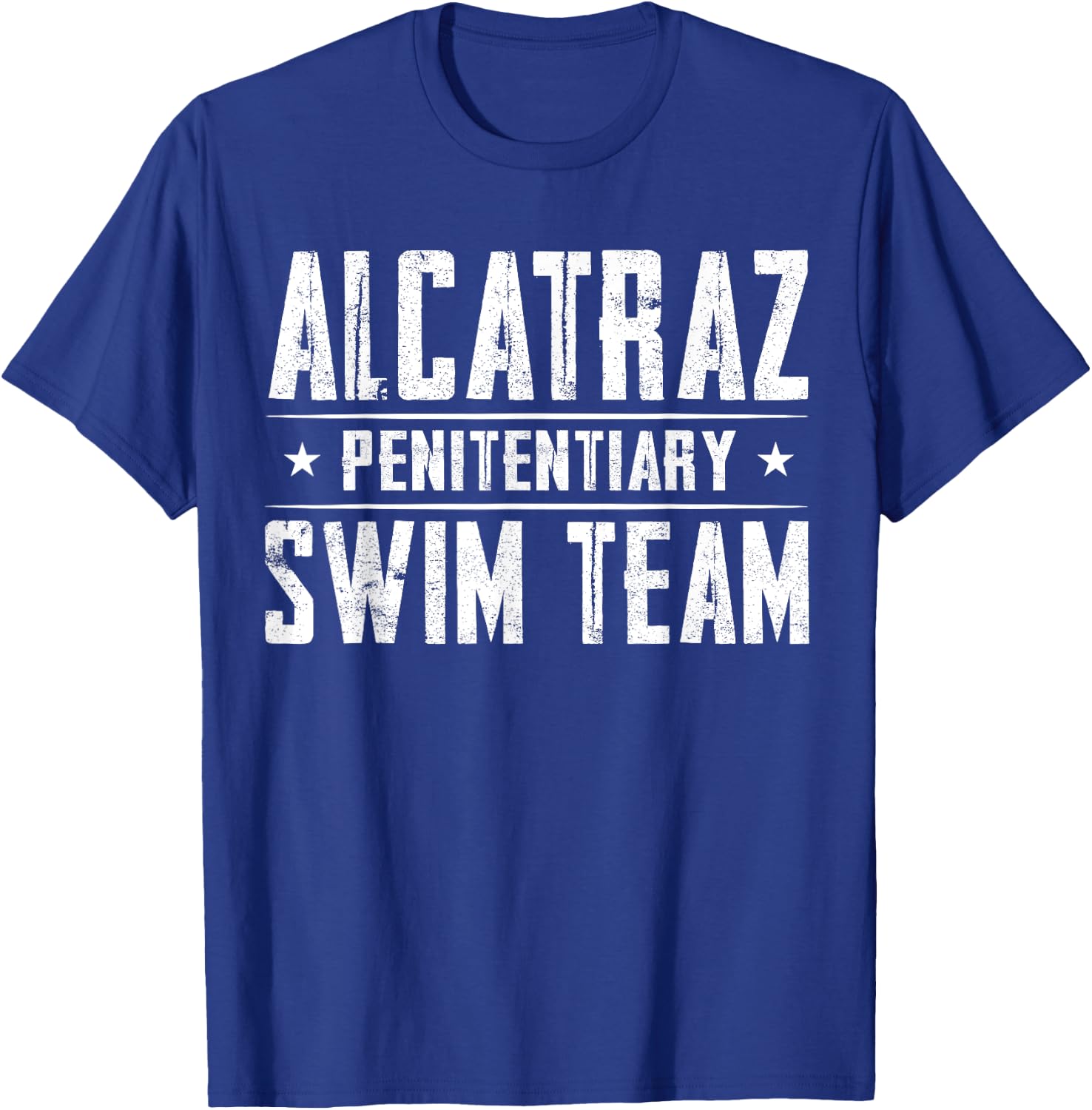 Alcatraz Penitentiary Swim Team T-Shirt - T-Shirt | Royal