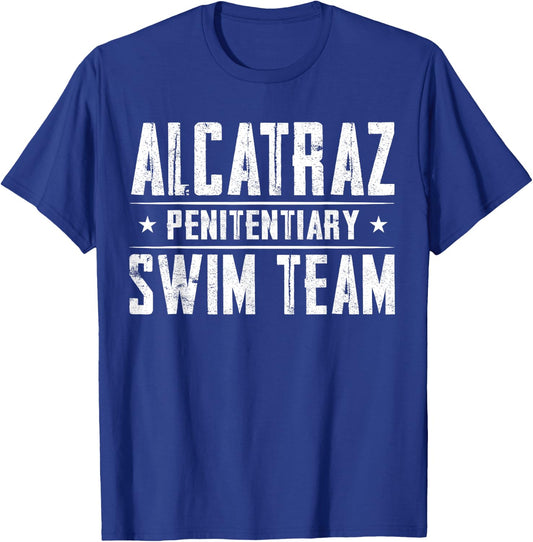 Alcatraz Penitentiary Swim Team T-Shirt - T-Shirt | Royal