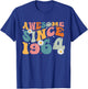 Awesome Since 1964 61st Birthday Retro Gifts Born In 1964 T-Shirt - T-Shirt | Royal