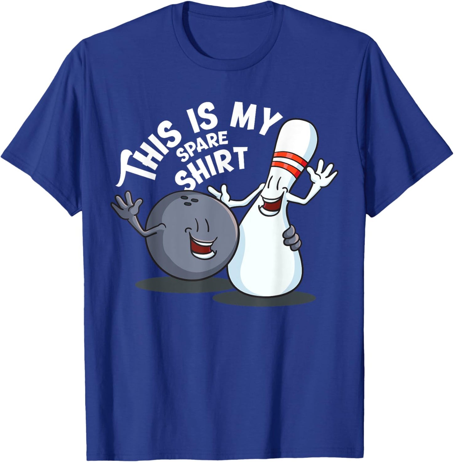 Funny This is My Spare Bowling Game Gift Women Kids T-Shirt - T-Shirt | Royal