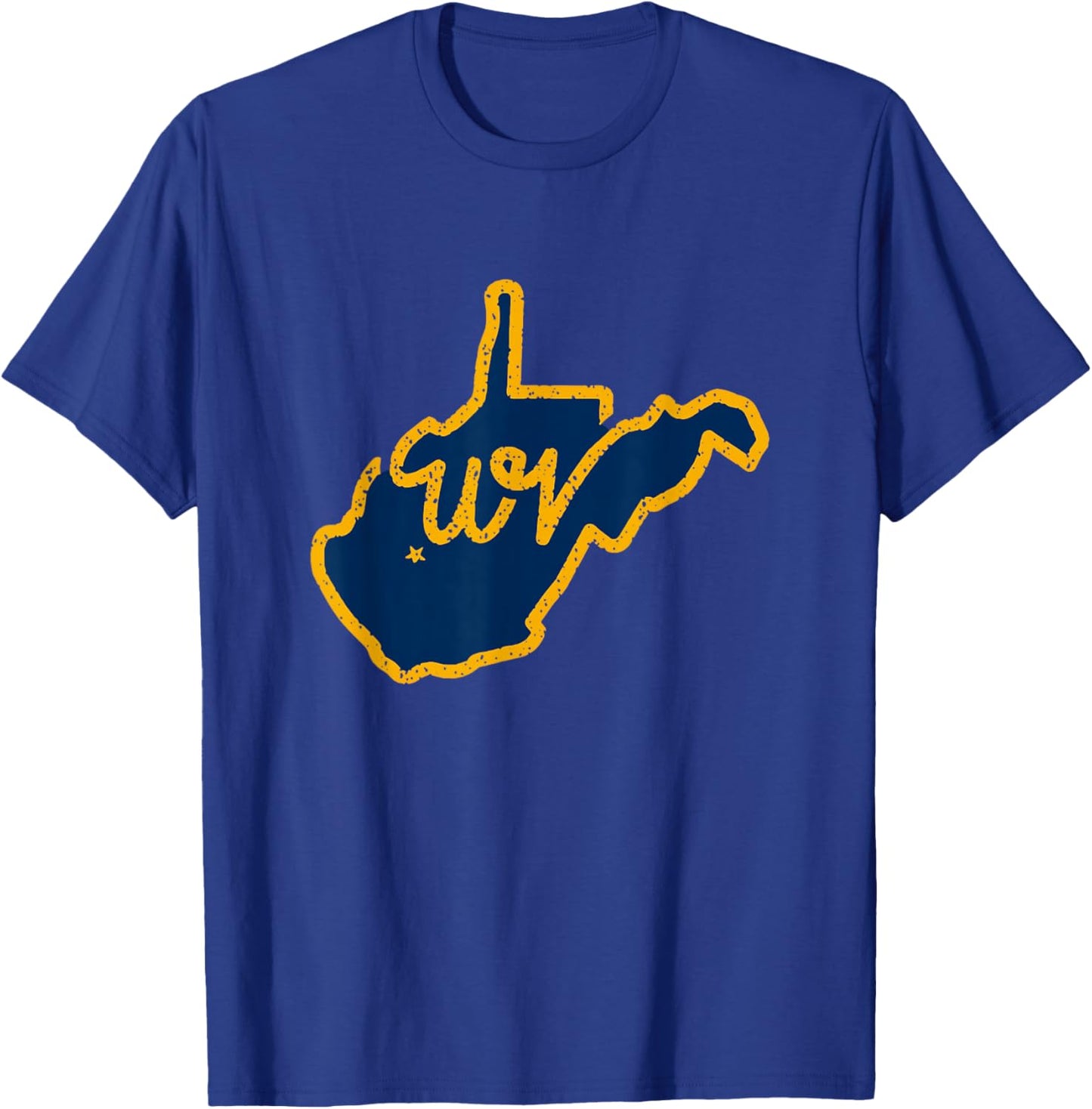Vintage West Virginia Map WV 304 West Virginia Home T-Shirt - T-Shirt | Royal